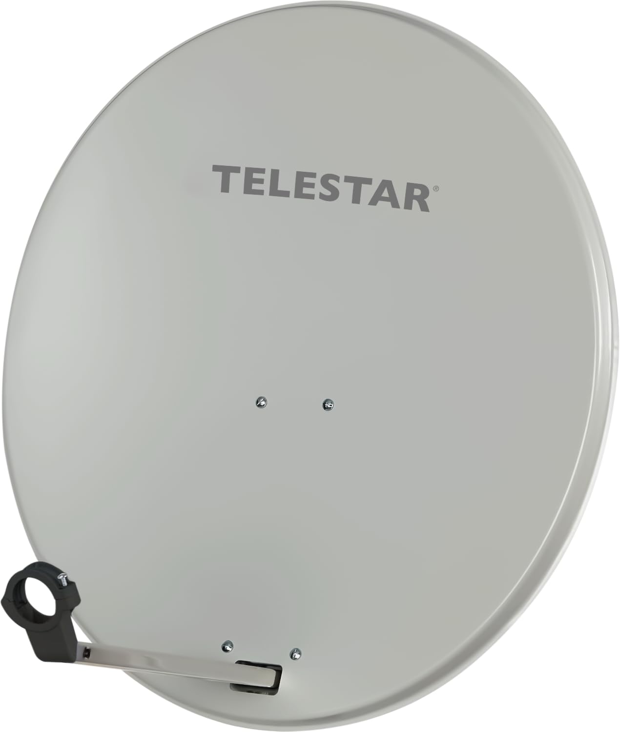 TELESTAR DIGIRAPID 80 S – Antena parabólica (80 cm, acero, soporte LNB de 40 mm) – Gris claro