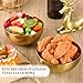 Nuogo 6 Pcs Gold Mixing Bowls Stainless Steel Mixing Bowl Decorative Gold Esthetician Bowls Metal Serving Bowl for Facial Cereal Rice Noddle Fruit Kitchen Party Cooking Baking Prepping(5.9 Inches)