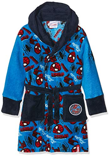 Marvel Spiderman Good Night Bata, Azul (Navy 19-4026tc), 3 años para Niños