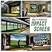 Keoltuo Golf Simulator Impact Screen Professional 3D Air Mesh Screen for Home/Indoor Training, Golf Projector Hitting Net for Practice with Grommet Holes,7 Size Options (11.8 x 8.8 ft)