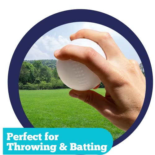 Backyard Plastic Baseball Set | (2) 32" Plastic Baseball Bats & (6) Plastic Baseballs | Great For Backyard Games & Parties | Safer Alternative To Kids Baseball Bats #TOP4