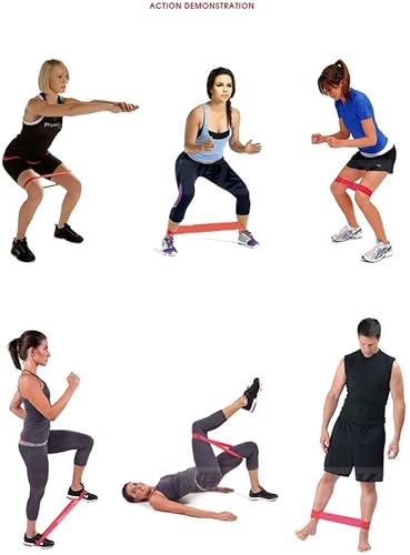 Miniatura 7 de Bandas de ejercicio de resistencia con guía de instrucciones y bolsa de transporte, juego de 5