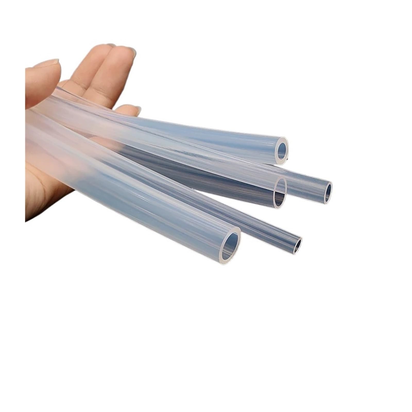 Manguera de tubo silicona Tubo de teflón ptfe 3KV/600V, identificación 0,8mm ~ 33,7mm for manguera transmisión pieza impresora 3D transparente(5M_ID12XOD16MM 2PCX50CM)