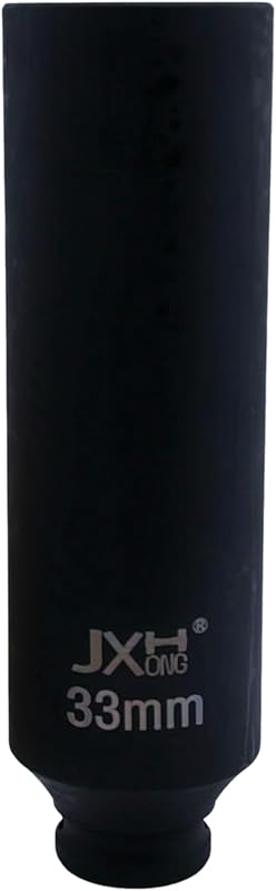 Soquete de Impacto Extra Longo 33 mm com Encaixe de 12,7 mm (1/2 pol.) JXHONG
