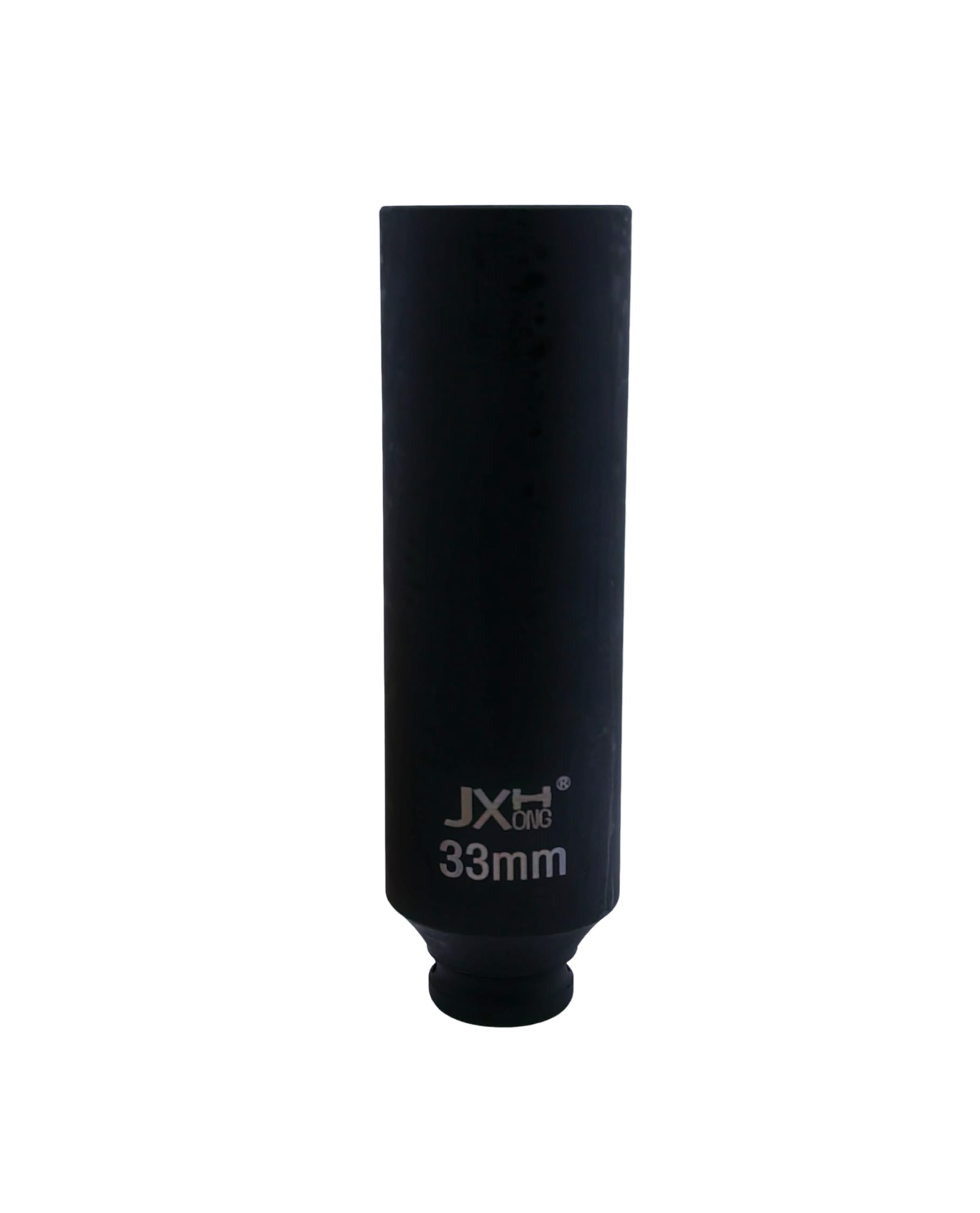 JXHONG 1/2-Inch Drive Metric Extra Deep Impact Socket, Heavy-Duty,6-Point, 6.3-Inch Long, Heat-Treated Cr-V Steel (33mm)