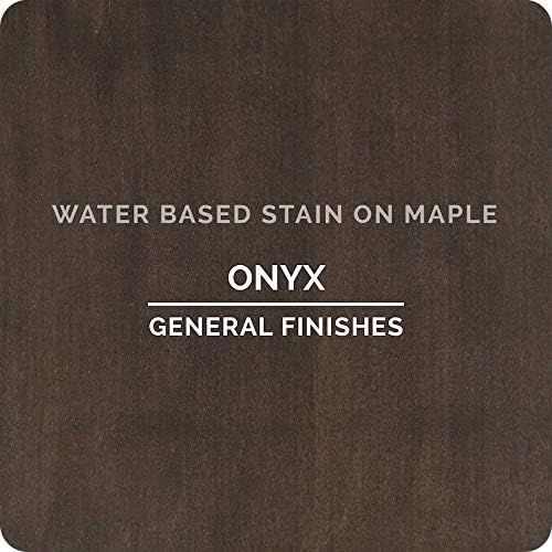 General Finishes Water Based Wood Stain, 1 Pint, Onyx