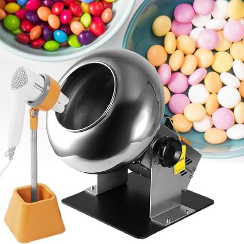 GenSDH Food Industry Chocolate Sugar Coating Machine,Efficient Candy Polishing Equipment for Drying and Coating