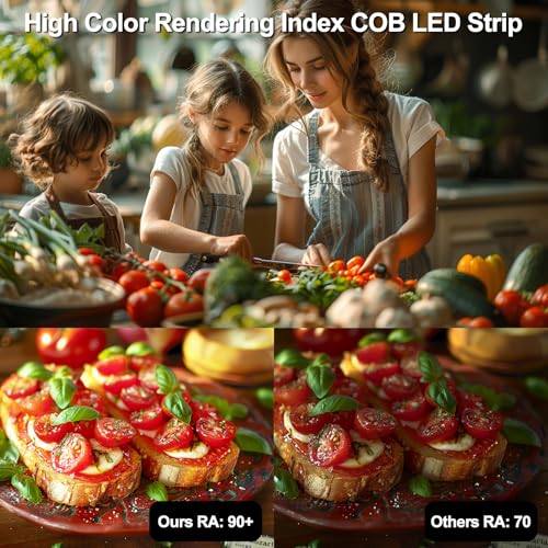 Image of LED Strip Lights 24V COB Daylight White 6000K 16.4ft (No Power Supply)