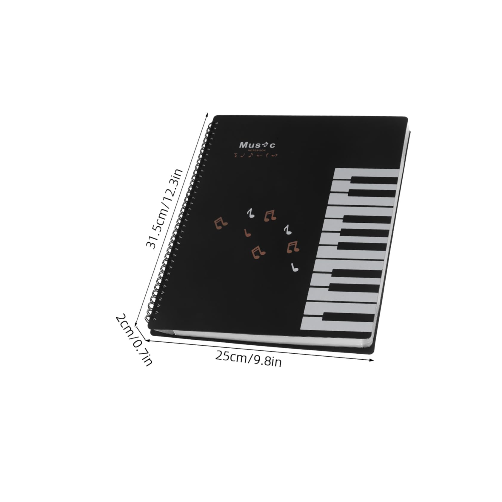 Uonlytech Adjustable Music Sheet Folder for Piano Guitar Violin 20-Page Music Sheet Protector with Note Annotation Design for Concerts and Practice Sessions