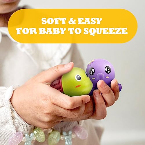 Hely Cancy Infant Bath Toys for 18 Months - No Hole Animal Bathtub Toys, Baby Bath Tub Toys - Thumbnail 3