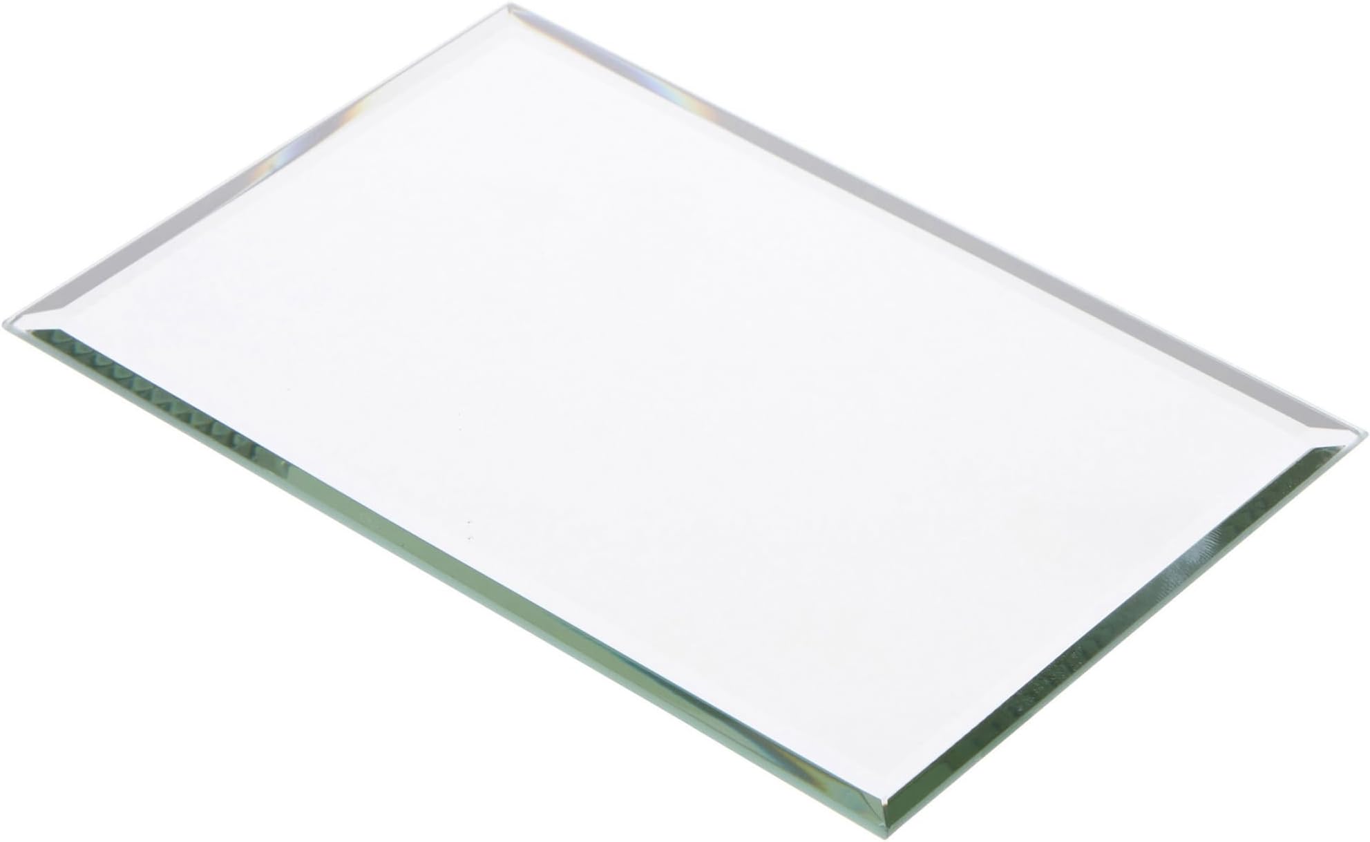 Plymor 4" x 6" Rectangle, 3mm Thick Beveled Glass Mirror