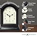 Infinity Instruments Brown Antique Grandfather Tabletop Clock 9 x 6 Mantle Tabletop Clock Mini Desktop Table Mantel Decor Vintage Living Room Decor