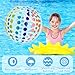 Quuylin Wasserball Aufblasbar, 2 Stück Bunt Gestreifter WasserbäLle, 40cm Strandball, Sommer Schwimmball Wasserspielzeug für Kinder Erwachsene Strand, Pool Party, Outdoor-Aktivitäten (A)