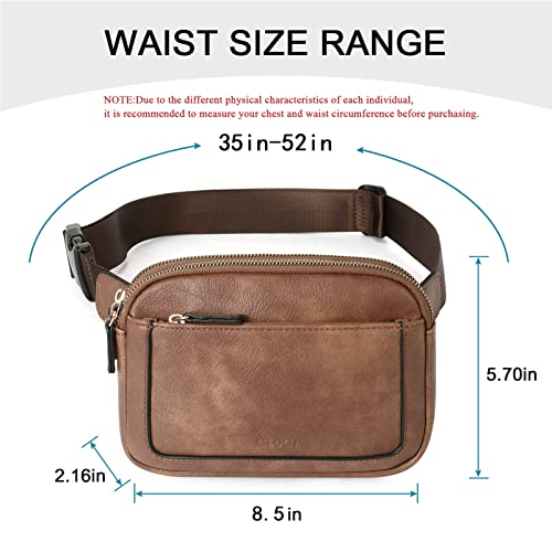 CLUCI Vegan Leather Waist Bag