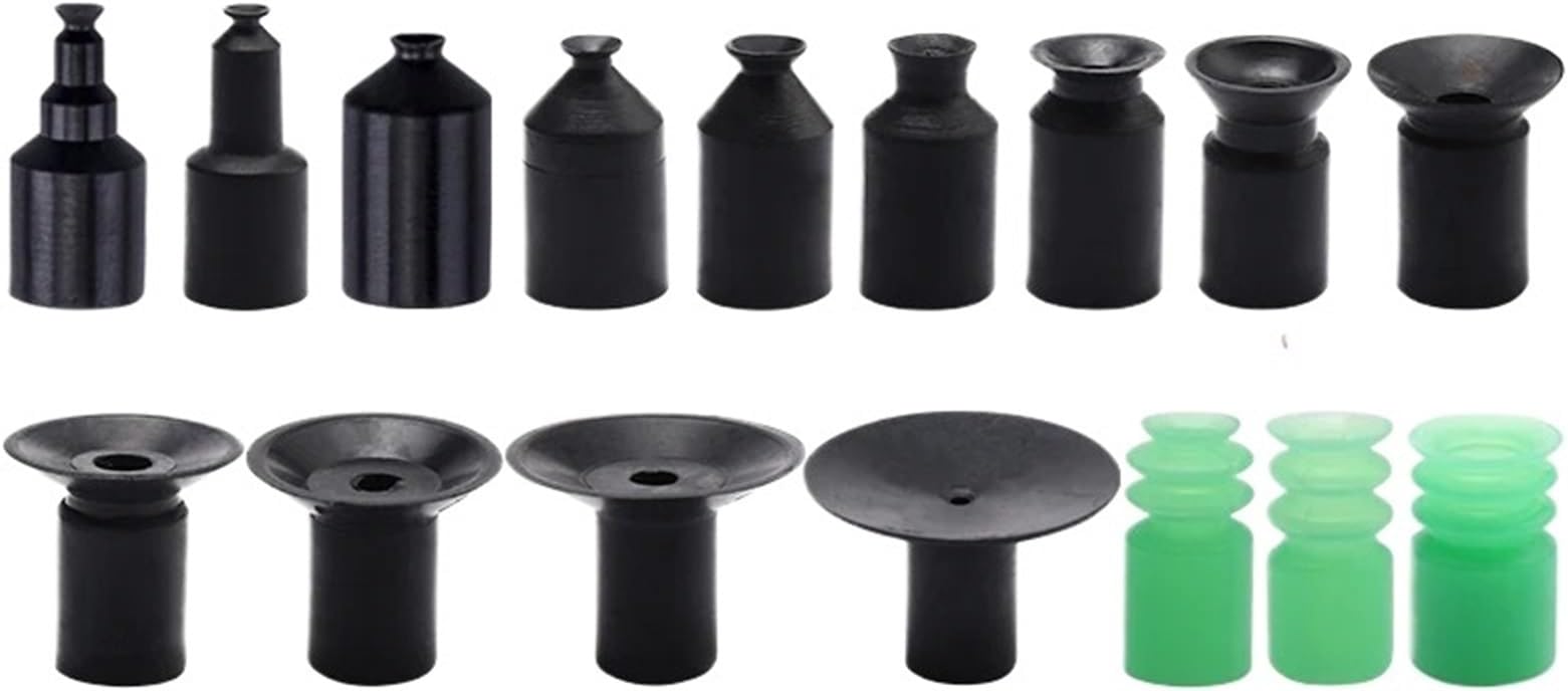1PCS ZP-02/03/04/05 Single Layer Round White Silicone Black NBR Mini Manipulator Vacuum Suction Cup(BT-10(ZP-10 MINI),70R)