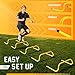 Yes4All Agility Speed Training Agility Hurdles for Athletes - 5 Pack - Speed and Agility Training Equipment for Soccer Basketball Football Hurdle Training (Yellow)