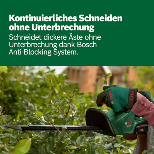 Bosch Home And Garden Akülü Çit Kesme Makinesi Easyhedgecut 18-45 (1 Akü 2,0 Ah, 18 Volt Sistem, Bıçak Uzunluğu 45 Cm, Karton Paketlemede)