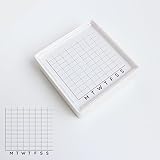 Sello preentintado semanal de seguimiento de hábitos, tinta negra autoentintada de 2.0 x 2.0 pulgadas, sello de cuadrícula de productividad con gráfico de lunes a domingo para diarios, planificadores