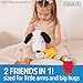 KIDS PREFERRED Peanuts Snoopy Holding Woodstock Plush, Embroidered Details & Crinkle Feet, Soft Stuffed Animal for Toddler Boys & Girls 12 Inch Size
