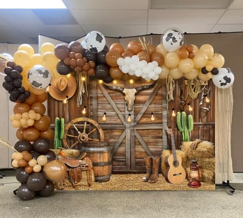 Fondo fotográfico vaquero rústico 8x6 pies miniatura 5