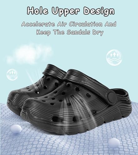 Image of Toddler Kids Garden Clog Slip On Slide Sandals Beach Water Shoes