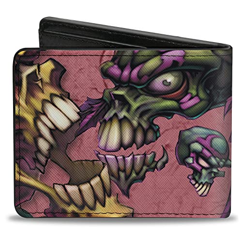 Buckle-Down Men's Standard PU Bifold Wallet-TJ-Bones, Multicolor, 4.0" x 3.5" - Image 3