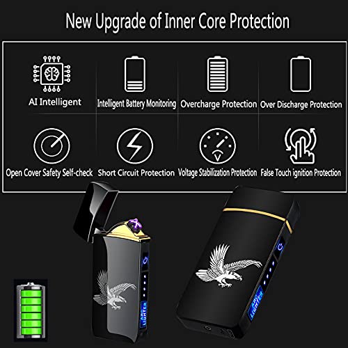Encendedor eléctrico recargable USB ZOIPPDMS T3-Silver Ice miniatura 5
