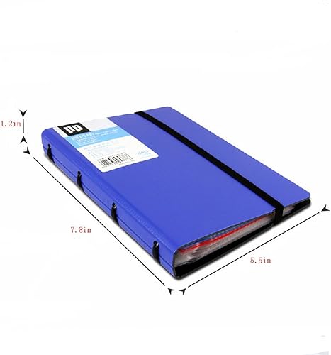 Miniatura 7 de LI-GELISI Soporte para tarjetas de presentación con capacidad para 180 tarjetas, tarjetero con 5 pestañas de color (negro)