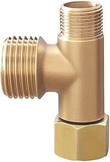 Bidet T Adapter Compatible with Toto Fit Washlets for Skirted Toilets Install, (3/8" x 3/8" x 1/2"), Connect to 3/8" Water Supply at the wall Instead of 7/8" Toilet Tank Inlet