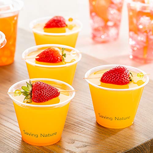 Image of Restaurantware Plastic Drinking Cups 1000 Count of 9 Ounce Clear Plastic Cold Cups, PLA, Sustainable, Freezer-safe, For Cold Beverages, Parties, and Catering Events