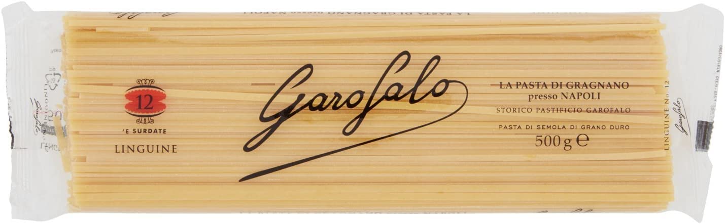 24 x pasta Garofalo 100% italiano linguine n. 12 fideos 500 g pasta di gragnano
