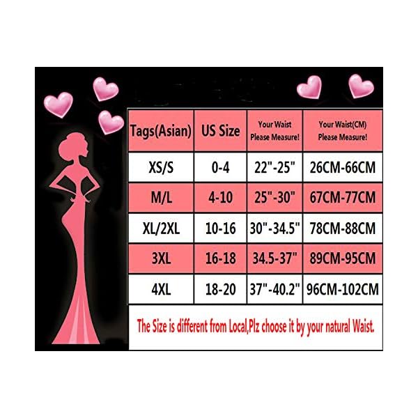 Hioffer 328 Women Waist Cincher Girdle Tummy Slimmer Sexy Thong Panty Shapewear Black