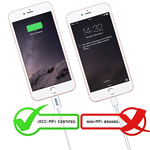 Ixcc Lightning Cable 3Ft, Iphone Charger, For Iphone X, 8, 8 Plus, 7, 7 Plus, 6S, 6S Plus, 6, 6 Plus, Se 5S 5C 5, Ipad Air 2 Pro, Ipad Mini 2 3 4, Ipad 4Th Gen [Apple Mfi Certified](2Pack White) #TOP5