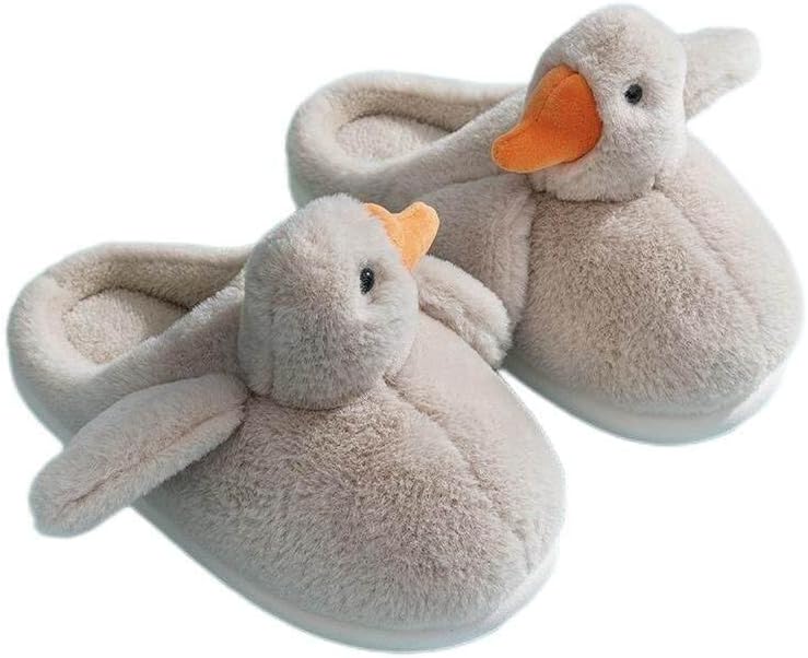Caramella Bubble Women Cute Animal Duck Slippers Memory Foam Cotton House Shoes for Adults Indoor Outdoor | Image 4