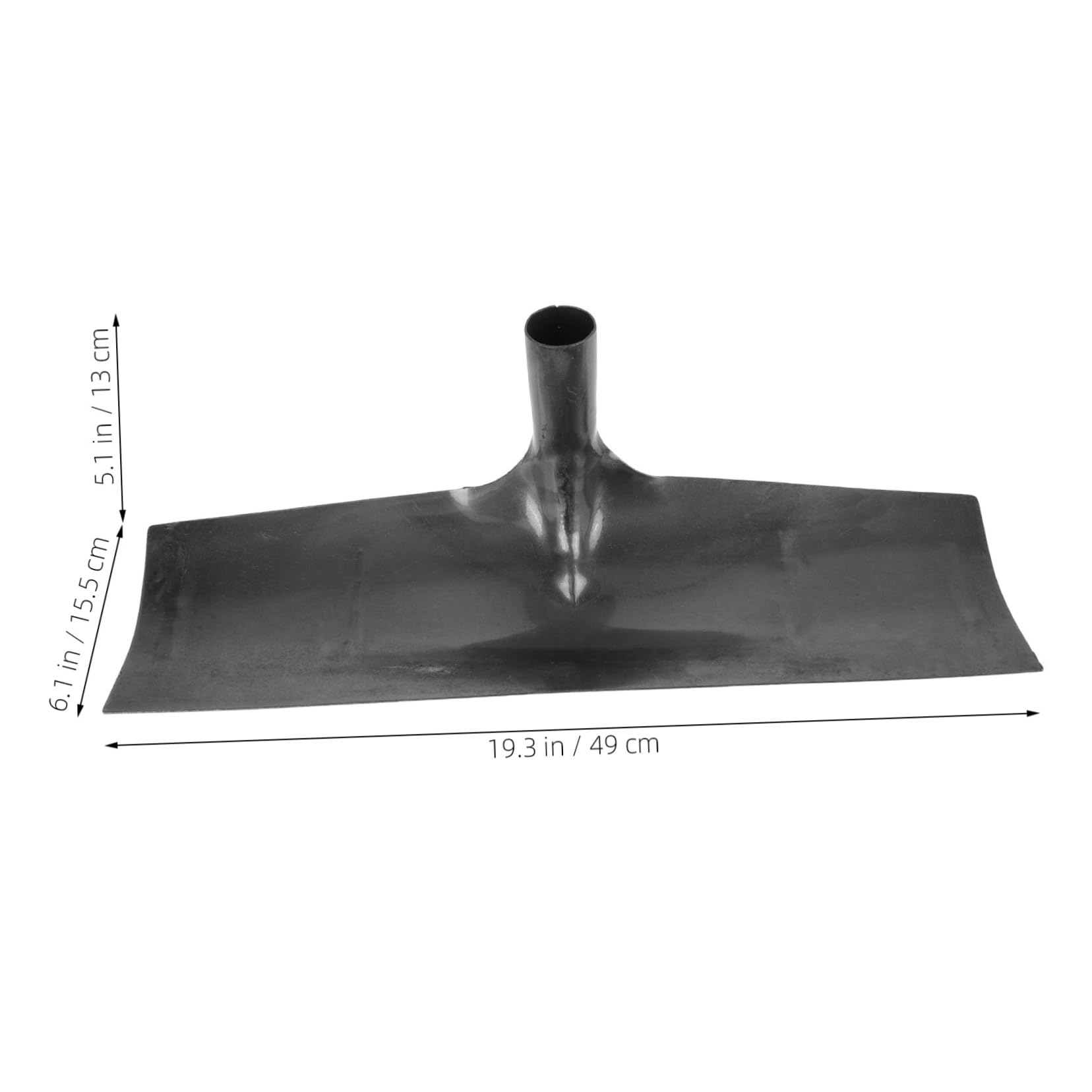 YARNOW rastrello per letame pennello pennellessa Utensile cleaning stallatico attrezzo pala per pulire lo sterco pala per la pulizia delle pareti pala agricola Acciaio inossidabile Black
