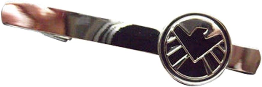 Welen Men's Tie Bar Clip Clasp Personalized Engraving Suit Shirt Wedding Gift (Shield)