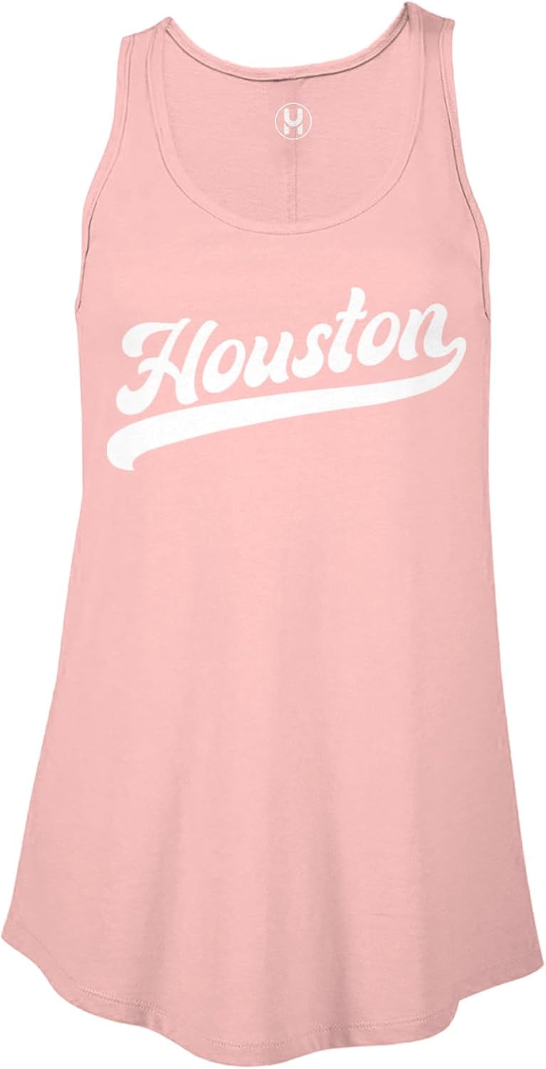 Haase Unlimited Houston - Baseball Jersey Style Ladies Flowy Tank Top