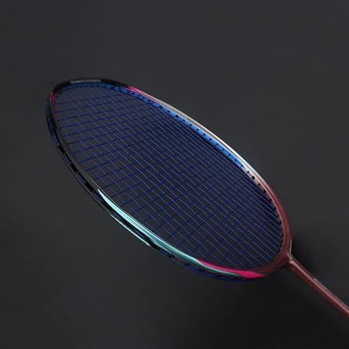 LIUJUN - Raqueta profesional de bádminton de fibra de carbono de 65 G, súper ligera, multicolor, 22-35 libras, pádel de fuerza deportiva