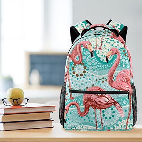 Mochila escolar cómoda de flamencos para evitar el dolor de espalda 6