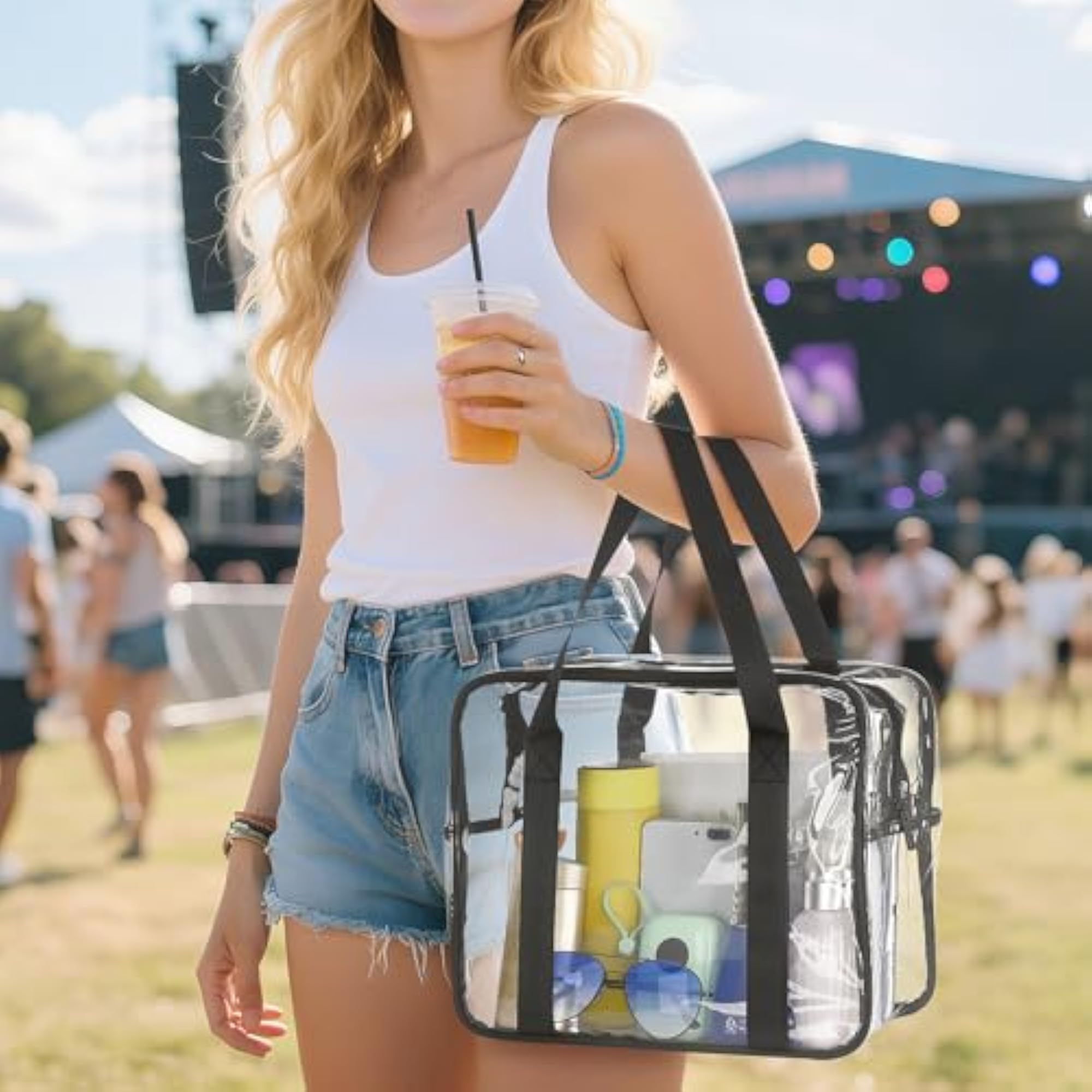 Extra Large Clear Cosmetic Makeup Bag