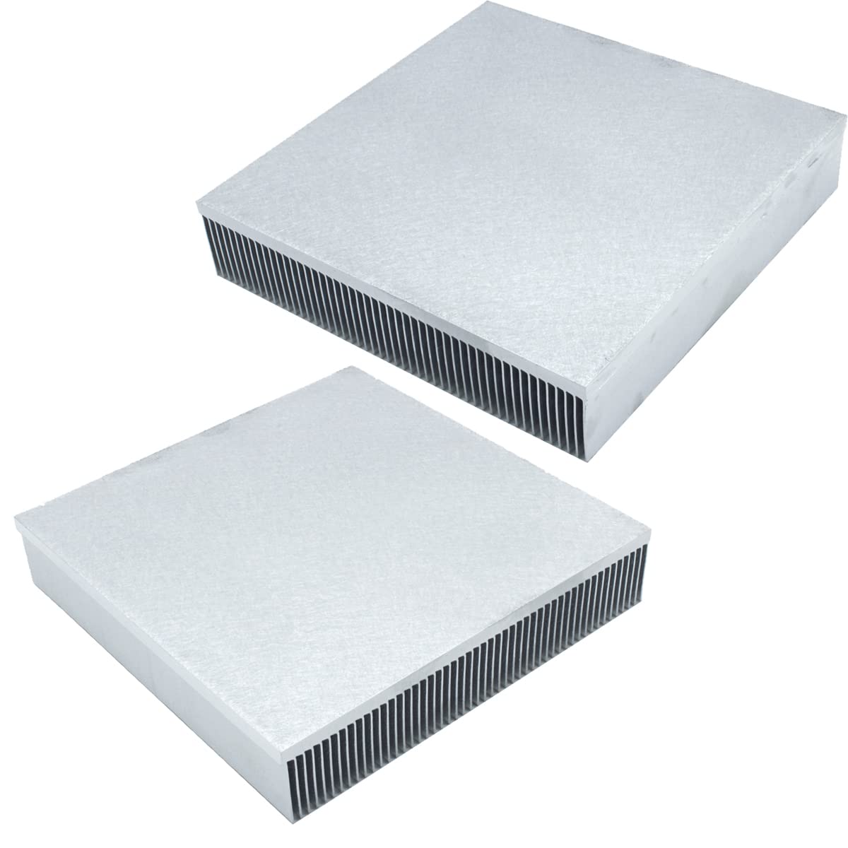 Aluminum Heatsink 5.91 x 5.91 x 1.18inch / 150 x 150 x 30mm Skiving Fin Heat Sink Radiator Cooling Cooler for Electronic Chip LED LCD Heat Dissipation