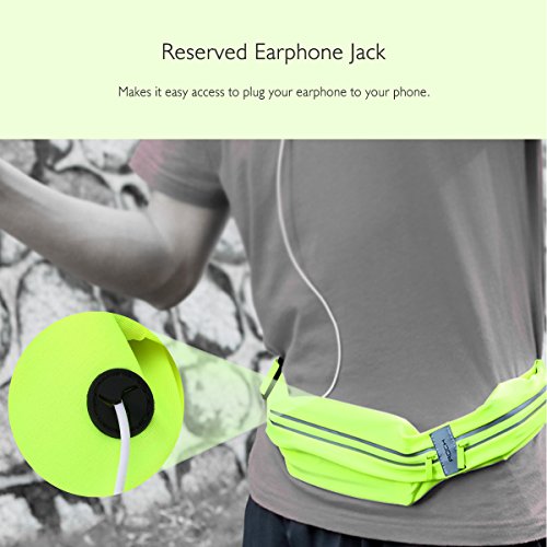 Pochete Rock Bag Esportiva Impermeabilizável Fluorescente P/Celulares Até 6 Polegadas (Verde)