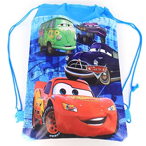 Partymane Car Theme Birthday Party Bag with Birthday/Return Gift Cloth Bag (6Pcs)