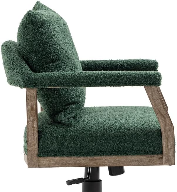 Miniatura 7 de Silla ergonómica de oficina con ruedas, sillas de escritorio de oficina en casa con reposabrazos y respaldo, silla giratoria de 360 de altura