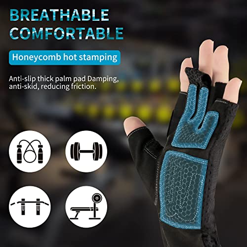 Workout Gloves Men Women Half Finger Exercise Gloves With Wrist Support For Weight Lifting, Cycling, Gym, Training, Made Of Microfiber And Spandex Fiber (Pink, Medium) #TOP1