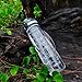 OLDLEY Water Bottle, 32oz Motivational Sports Water Bottle with Time Marker - Times to Drink - Tritan, BPA Free, Wide Mouth Leakproof, Clear (1 Bottle)