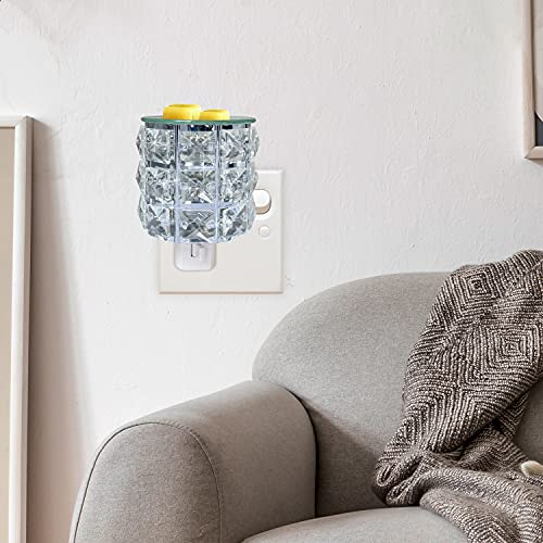 Mepllivs Warmers Pluggable Fragrance Warmer- Decorative Plug-In For Warming Scented Candle (Silver) #TOP3