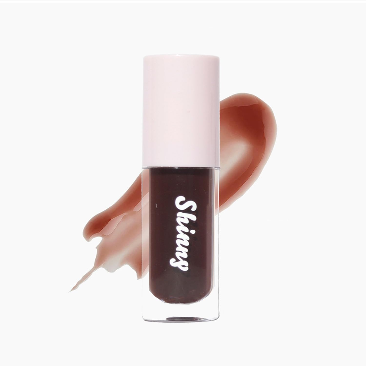 MAEPEOR Black Sugar Glossy Lipgloss 5 Colors Nourishing High-shine Glossy Lipgloss Luscious-colors Non-Sticky Shine Lop Gloss(Black Sugar)
