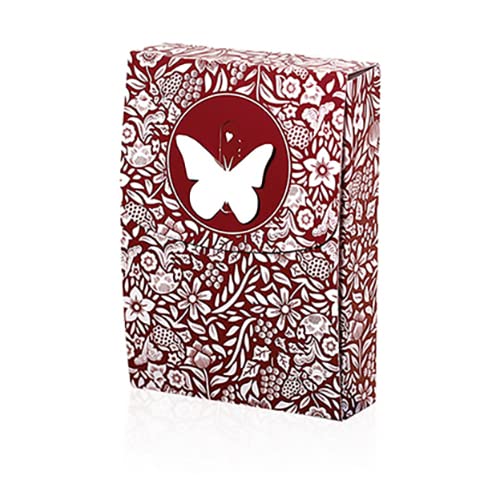 SOLOMAGIA Mazzo di Carte Butterfly Playing Cards Marked (Red) 3rd Edition by Ondrej Psenicka