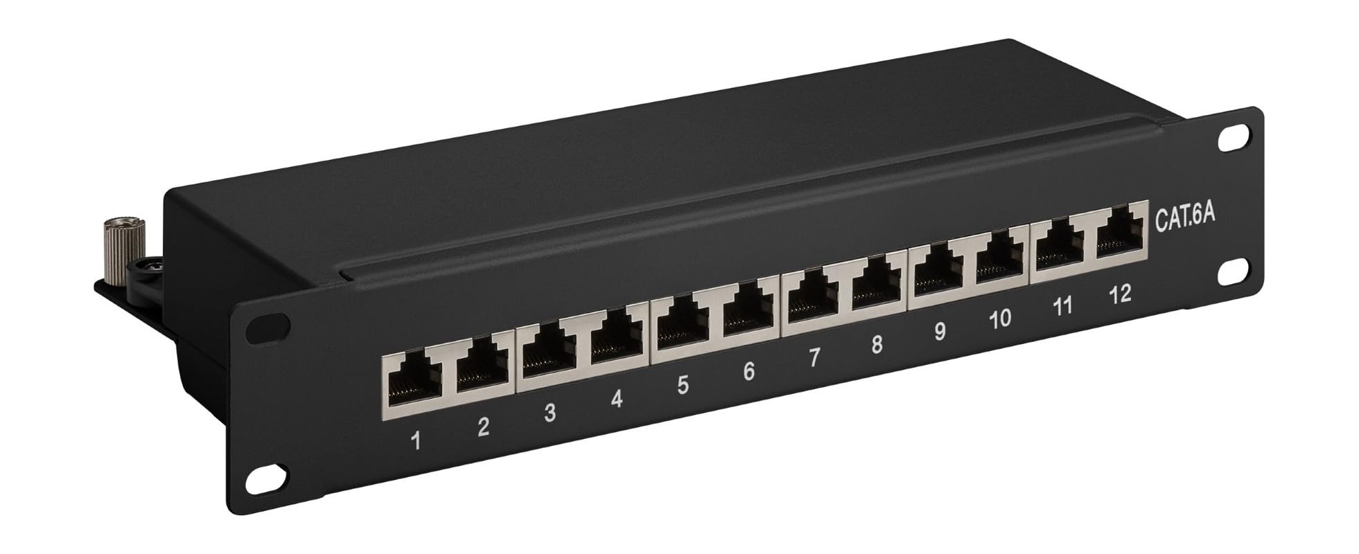 Patchpanel 10 Zoll - 12-fach STP Patchpanel CAT 6a